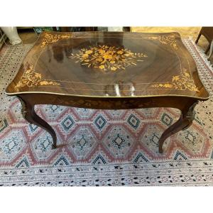 19th Century Inlaid Middle Table 