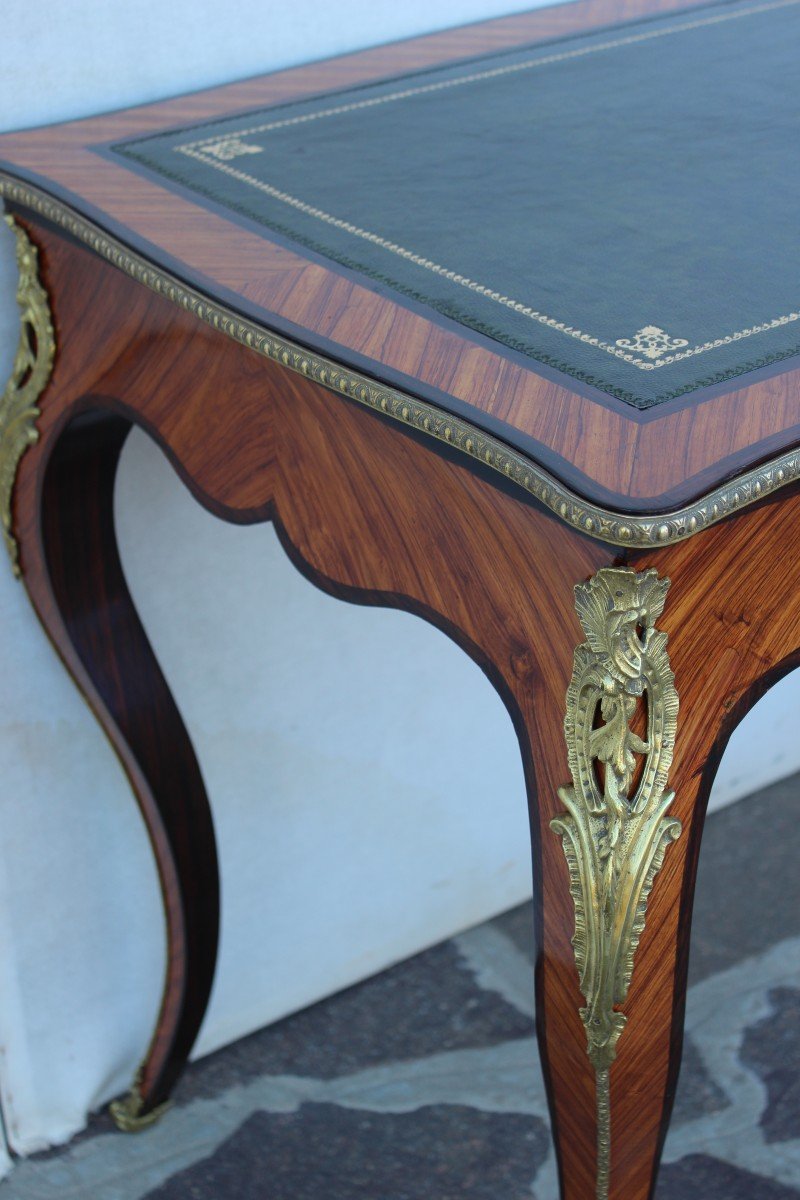 Napoleon III Desk In Rosewwod, 19th Century-photo-4