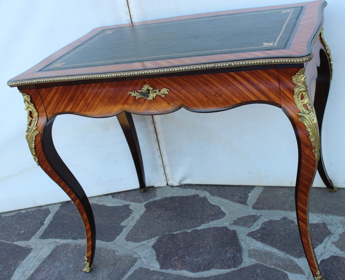 Napoleon III Desk In Rosewwod, 19th Century-photo-3