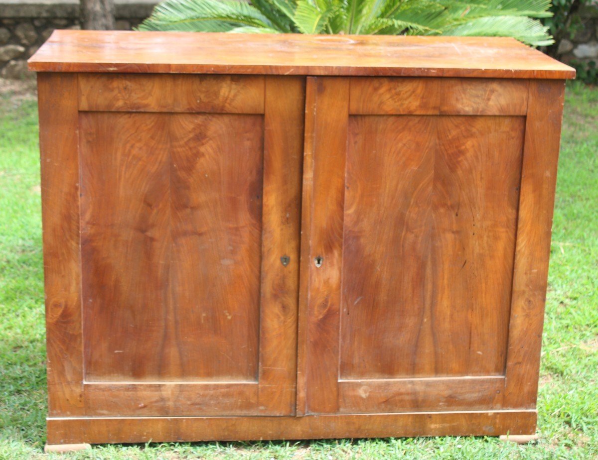 Rare Biedermeier Period Apothecary's Walnut Chest Of Drawers With 18 Drawers, Circa 1840.-photo-3