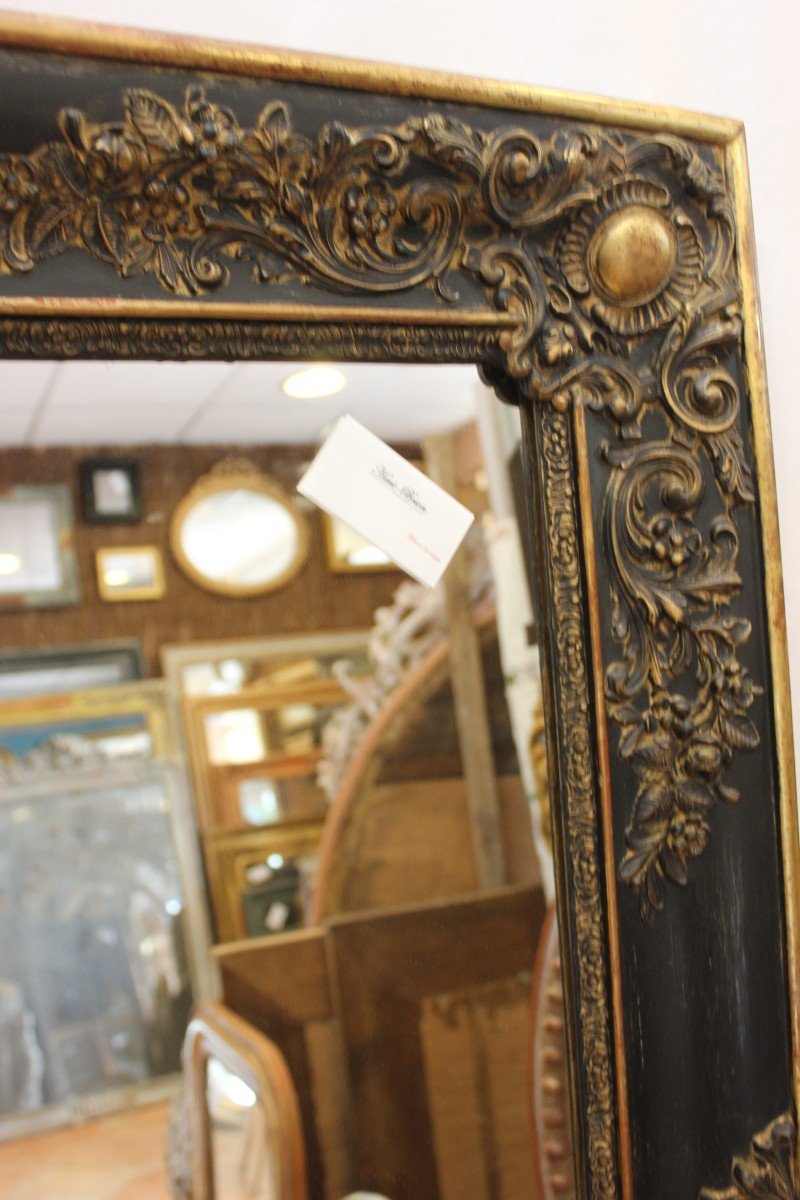 Miroir Ancien De Cheminée 100 X 106 Cm-photo-3