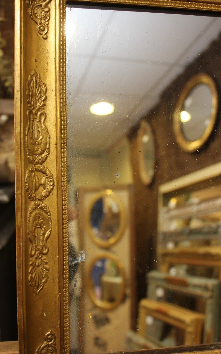 41 X 47 Cm Small Rectangle Empire Gold Mirror -photo-3