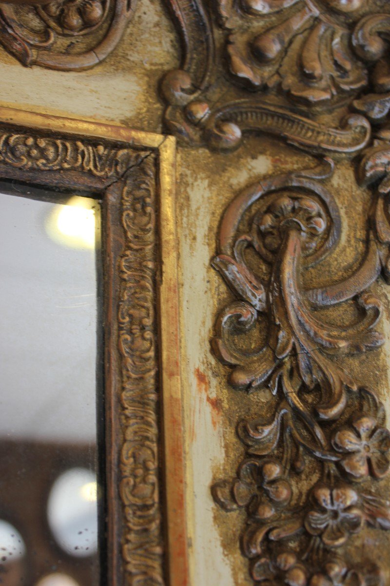 Old Fireplace Mirror, Mercury 103 X 145 Cm-photo-5