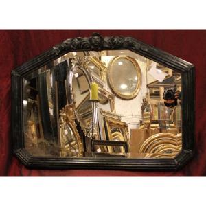 82 X 61 Cm Art Deco Mirror, Beveled Glass