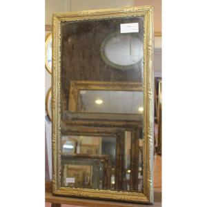 42 X 77 Cm Miroir Bois Doré Louis XVI, Glace Mercure