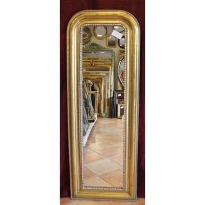 51 X 140 Cm Narrow Mirror, Louis Philippe Perlé d'Entre Deux