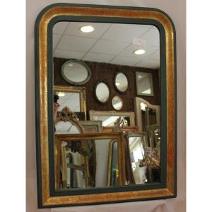 Mirror Louis Philippe Gold Leaf And Patina 77 X 107 Cm