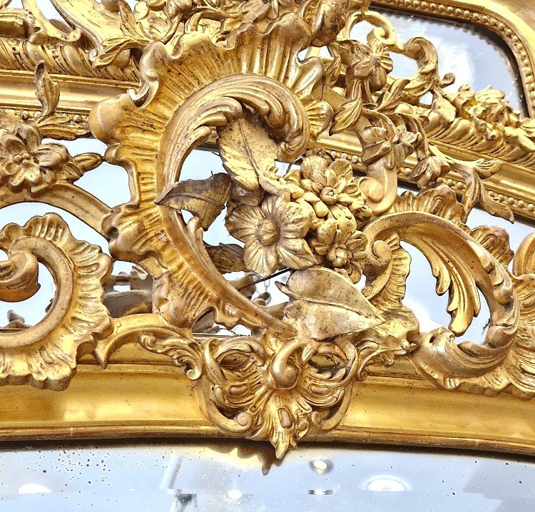 Louis XV Beveled Mirror 142*212 Cm-photo-4