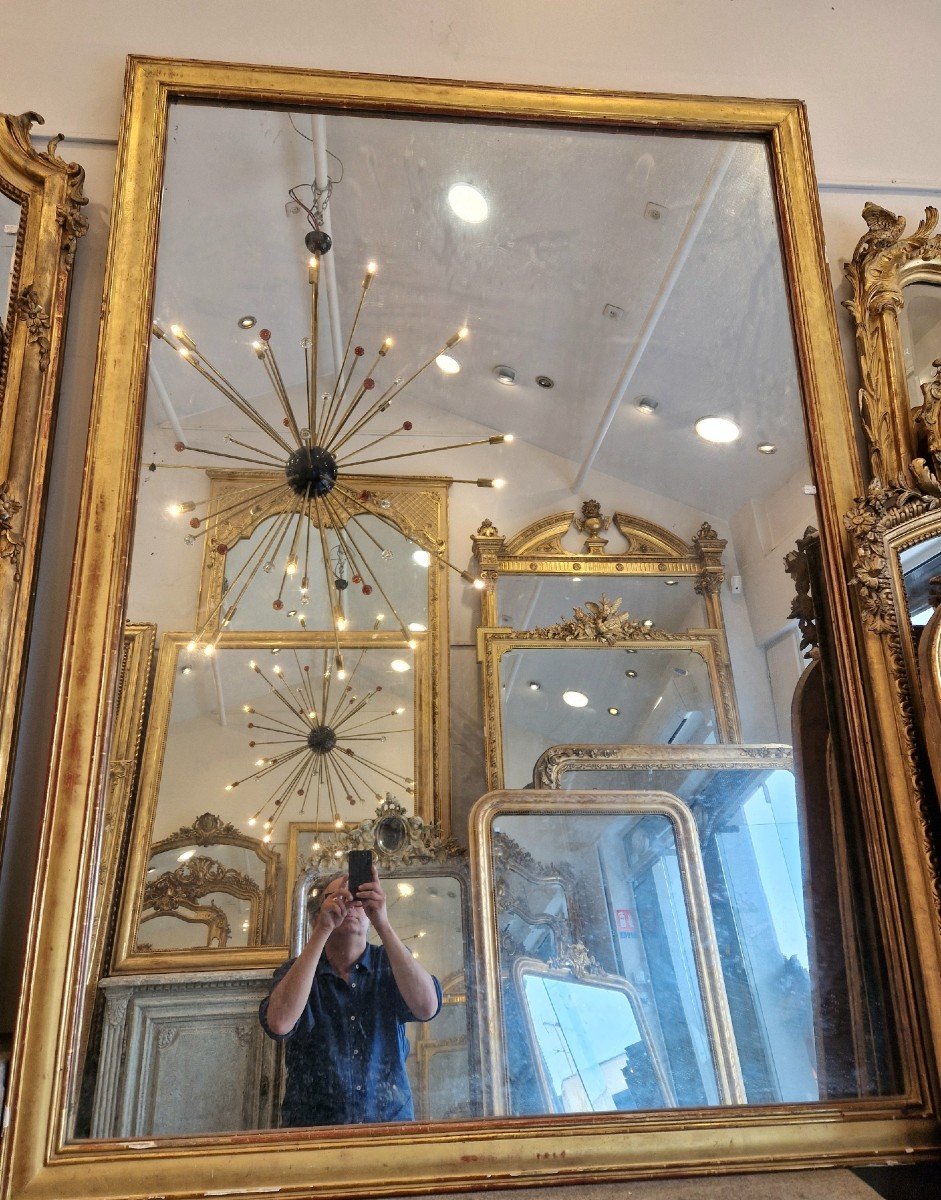 Miroir Directoire Rectangulaire Grand Format époque  138*192cm-photo-3
