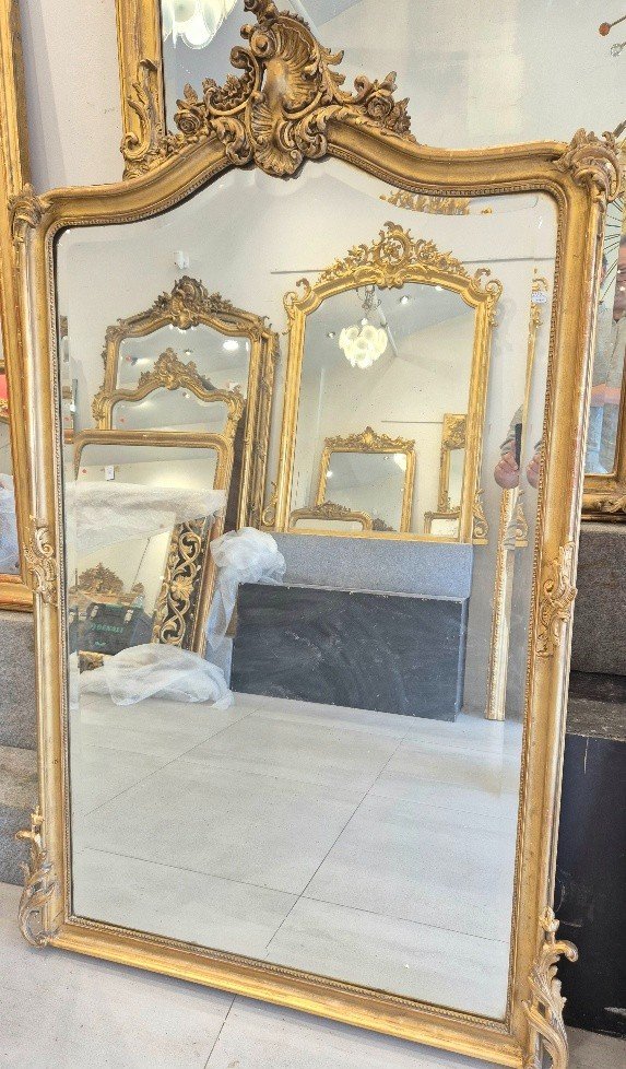 Miroir Louis XV  Doré  110*176cm