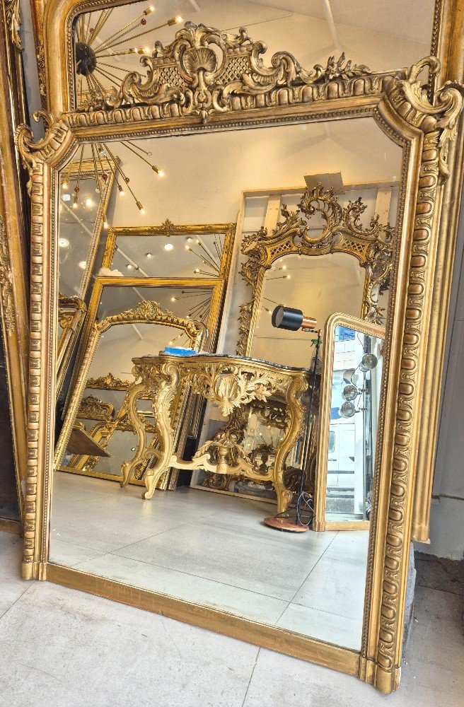 Large miroir Napoléon III glace cheminée 120*156 Cm