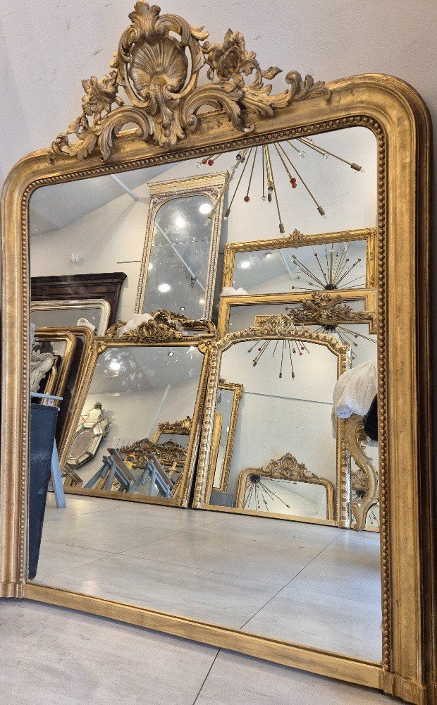 Miroir Louis Philippe Feuilles d'Or  125*170cm-photo-6