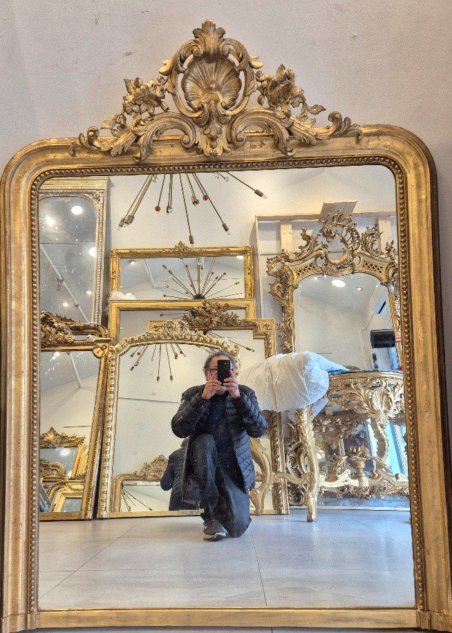 Louis Philippe Mirror Gold Leaves 125*170cm-photo-7