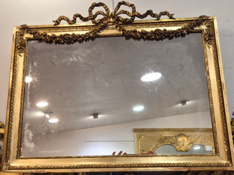 Miroir guirlandes noeud Louis XVI 65*80 Cm