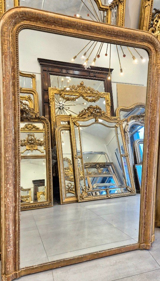 Miroir Louis Philippe grec glace de cheminée  110*162cm-photo-2