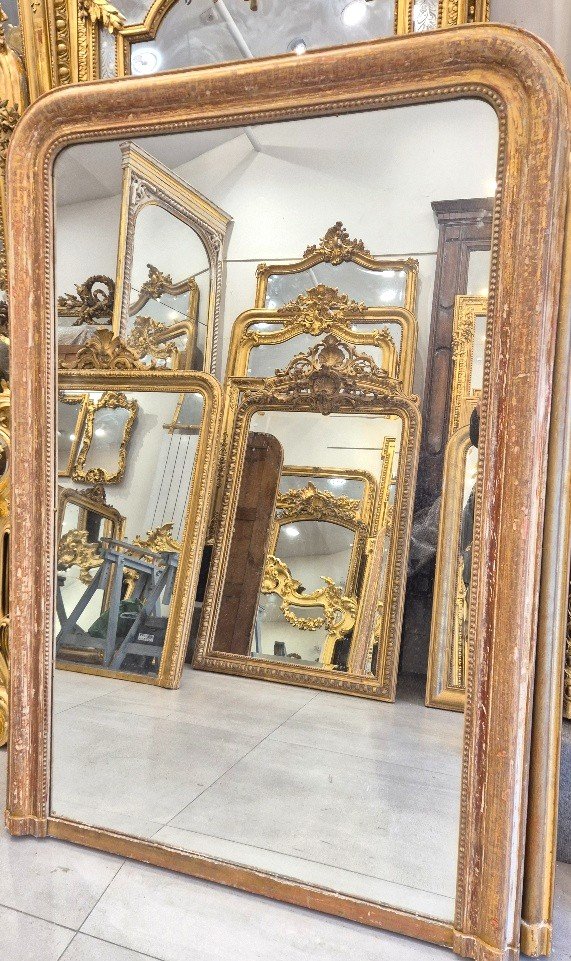 Miroir Louis Philippe grec glace de cheminée  110*162cm