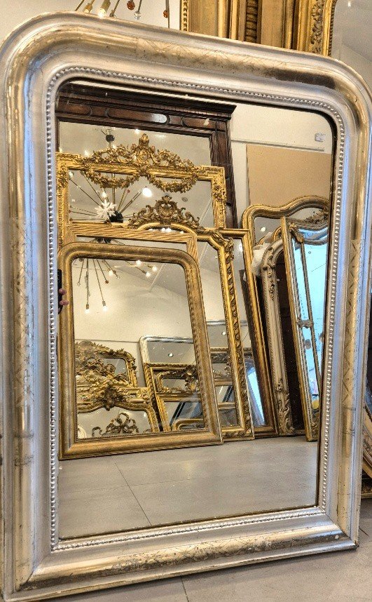 Louis Philippe Silver Mirror 80*110cm-photo-3