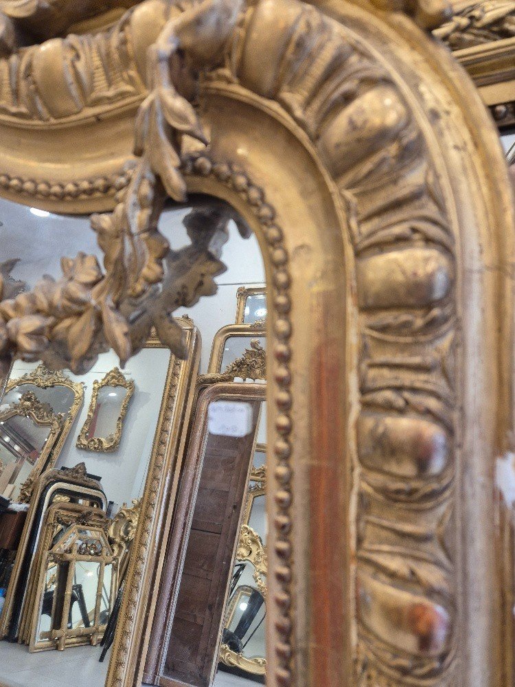 Napoleon III Gilded Mirror 104*168cm-photo-4