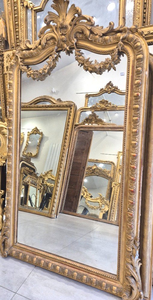 Napoleon III Gilded Mirror 104*168cm-photo-2