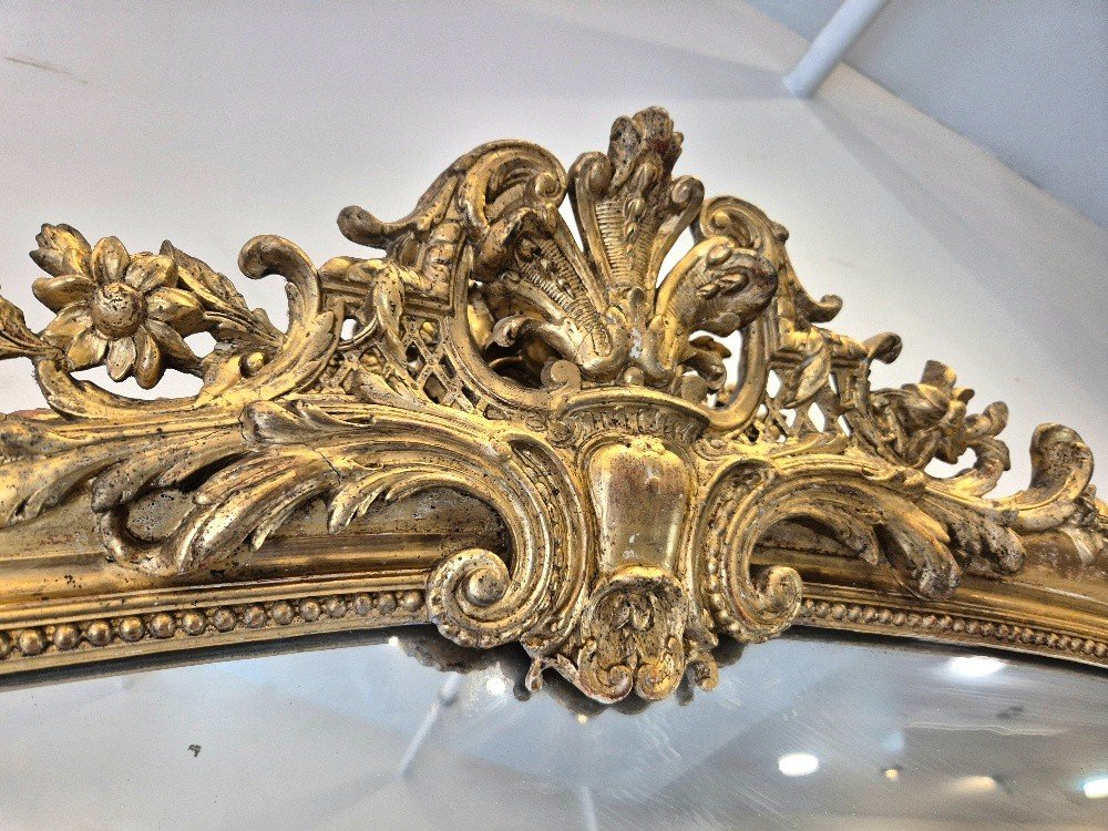 Miroir Napoleon III Doré  124*196cm-photo-4