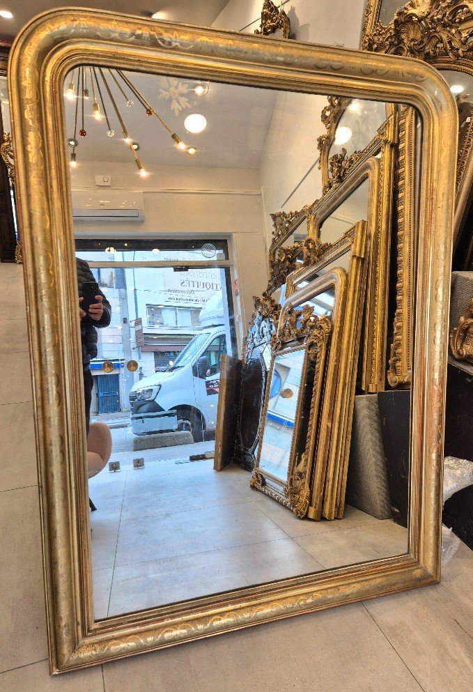 Louis Philippe Mirror Gold Leaves 117*155cm-photo-2