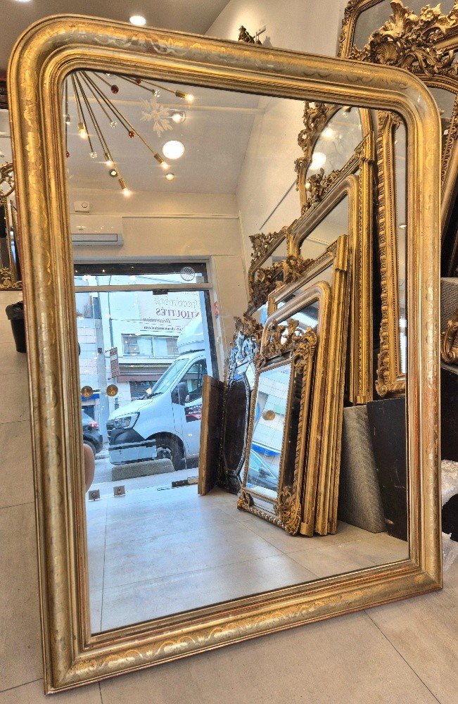 Louis Philippe Mirror Gold Leaves 117*155cm