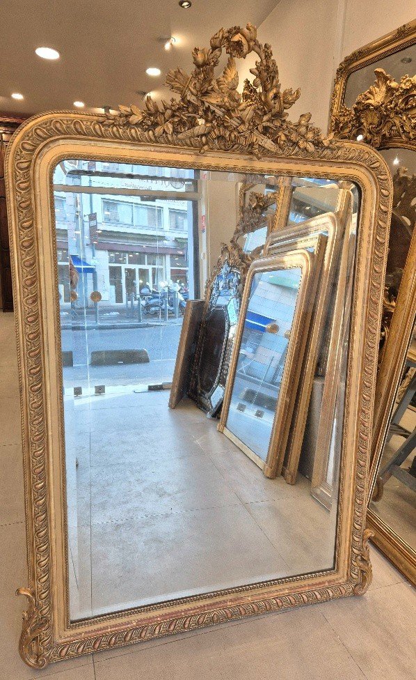 Napoleon III Gilded Mirror 120*175cm-photo-6