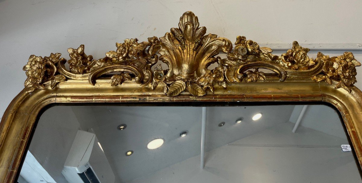 Louis Philippe Mirror With Pediment 104x182-photo-2