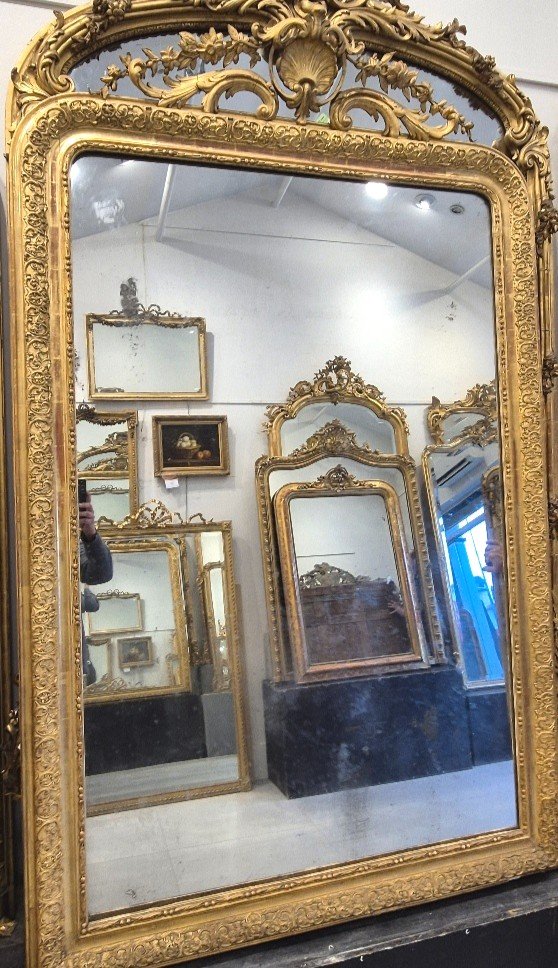 Louis Philippe Mirror Antique Glass 115*182 Cm-photo-1