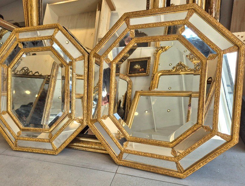 Paire De Miroirs Napoléon III  68*77cm-photo-3