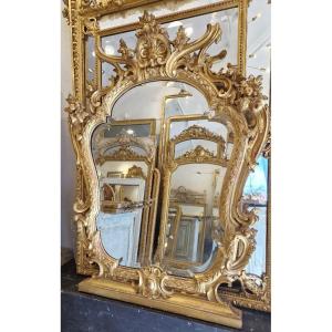 Miroir Louis XV glace biseautée  80*126cm