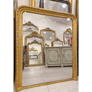 Large miroir Napoleon III forme Louis Philippe glace mercure    129*148cm