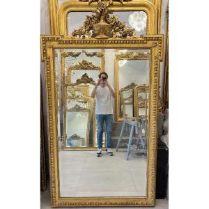 Miroir De Cheminée L Ouis XVI Taille 113 Par 197cm 