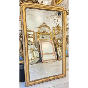 Miroir Louis Philippe  doré feuilles d'or  115*190cm