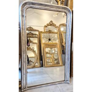 Louis Philippe Silver Mirror Fireplace Mirror 88*138 Cm