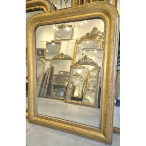 Miroir ancien Louis Philippe grec glace mercure 90*112 Cm