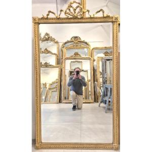 Glace Style Louis XVI Noeud Miroir Biseauté 104*180 Cm