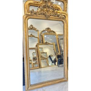 Miroir Louis Philippe grec glace ancienne 107*186cm