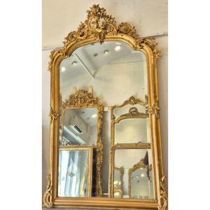 Miroir Louis XV putti glace biseautée 120*190cm