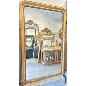 Very Large Louis Philippe Fireplace Mirror With Mercury Glass 124*195cm