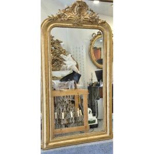 Louis Philippe Mirror With Old Shell Glass 71*136 Cm