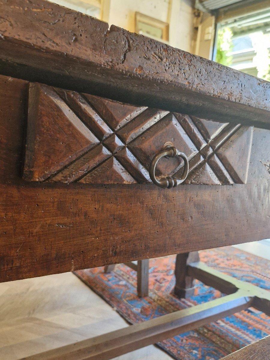 Table De Ferme Et Ses Deux Bancs En Chêne-photo-1