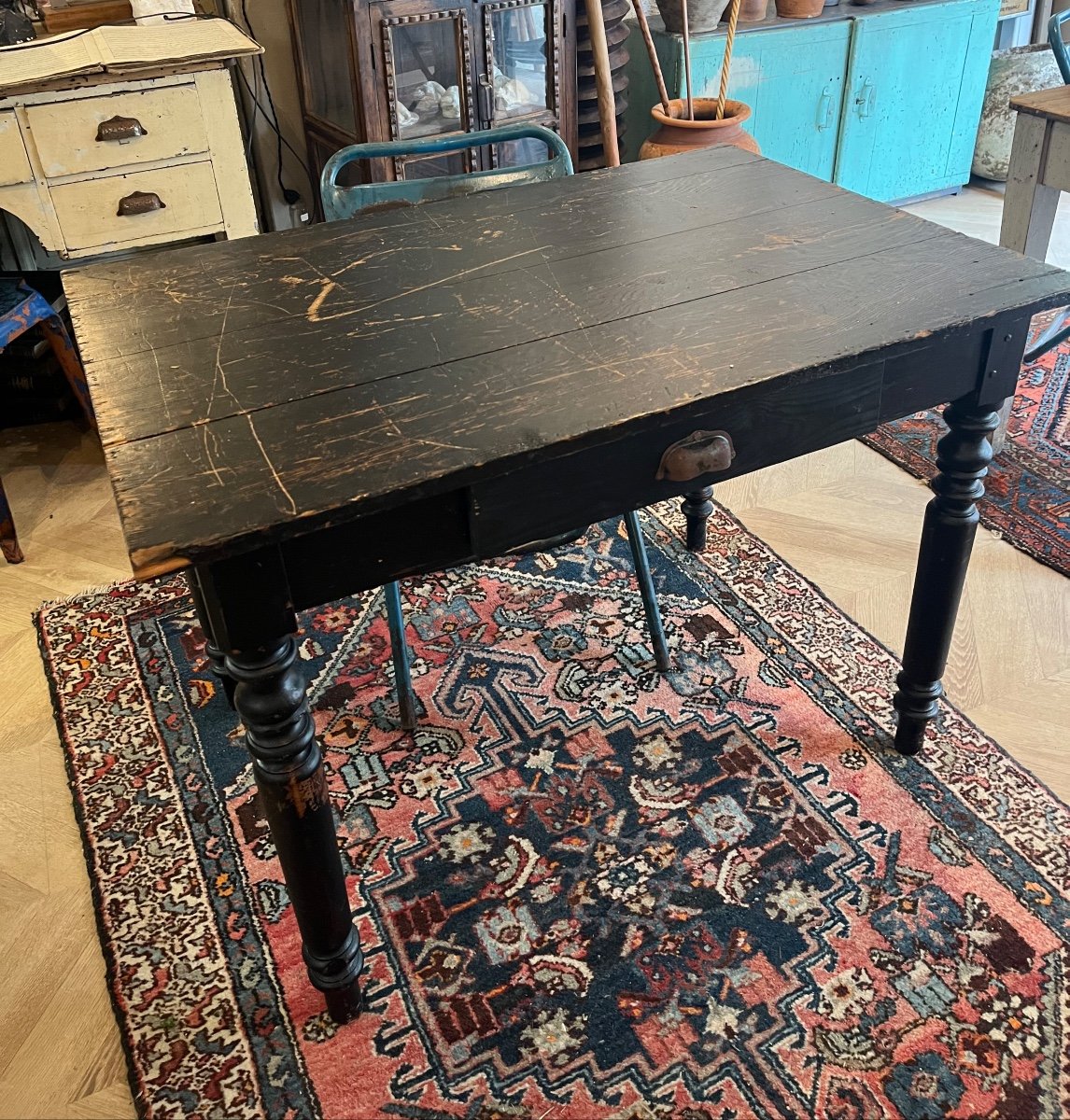 Black Patina Side Table