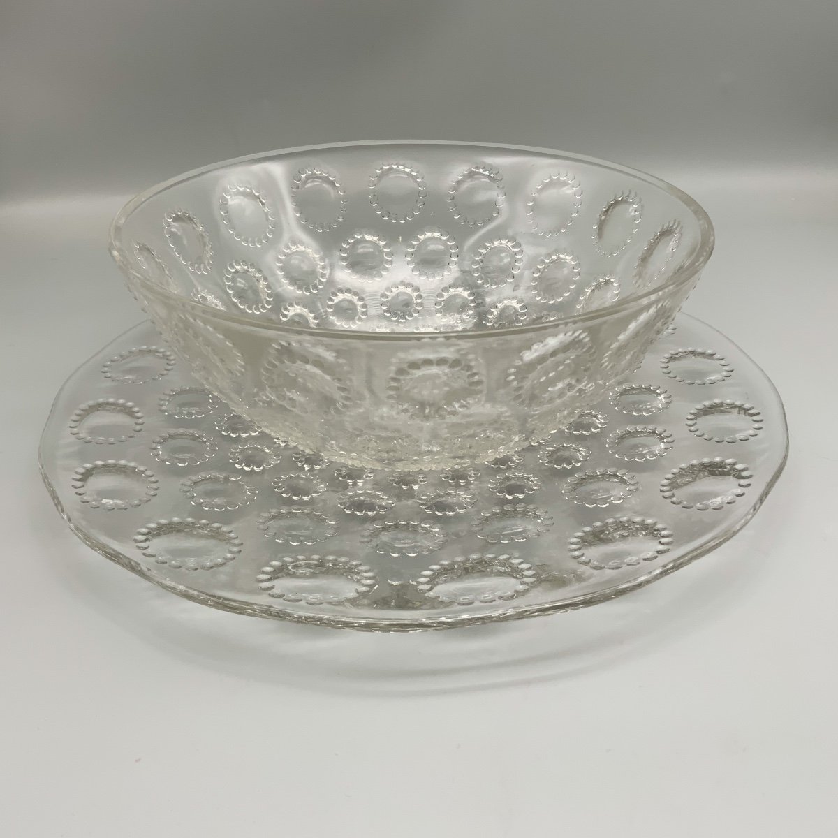 René Lalique Cup And Dish Asters-photo-2