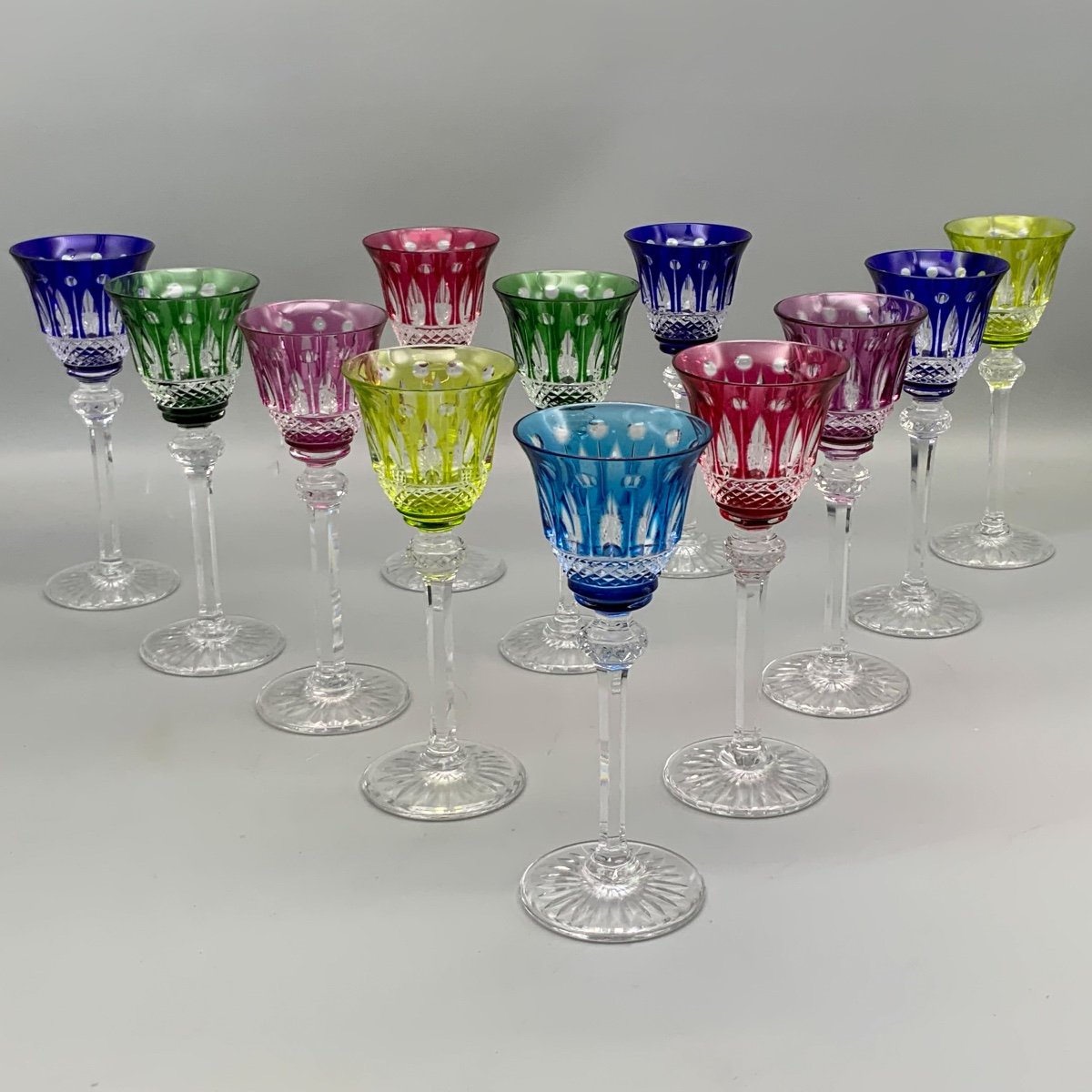 Saint Louis 12 Tommy Liqueur Glasses