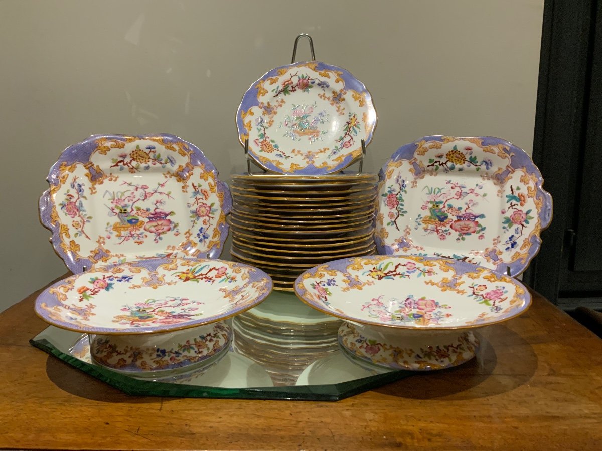 Minton Porcelain Dessert Service 19th Century-photo-1