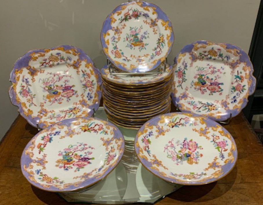 Service à Dessert Porcelaine Minton 19eme