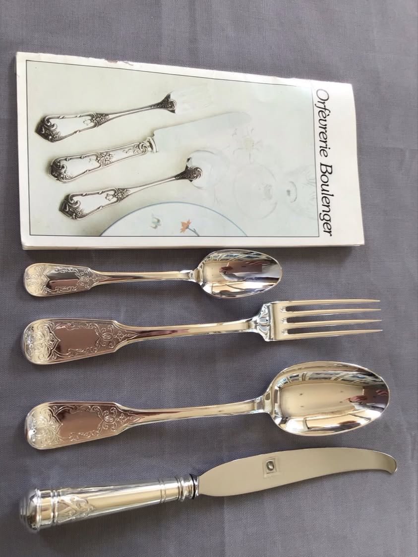 Boulenger Silver Metal Cutlery Set -photo-1