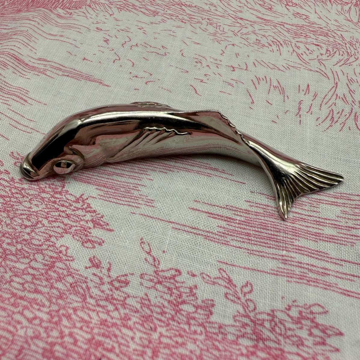 12 Silver Metal Fish Knife Rests -photo-3