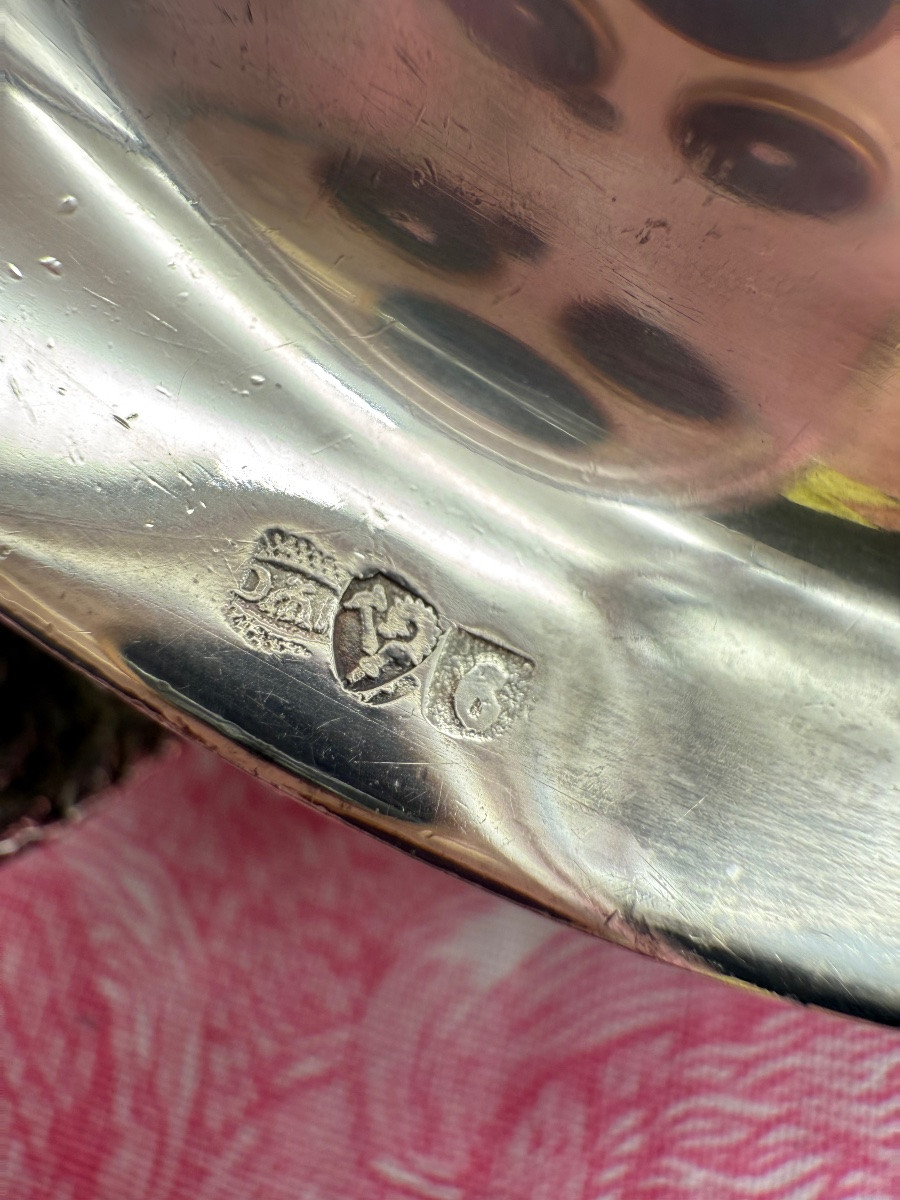 8 Silver-plated Metal Bowls With Round Eagle Decor-photo-4